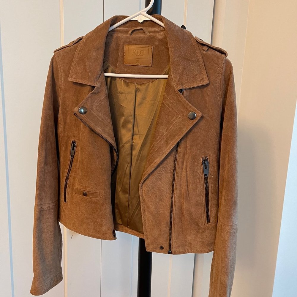 SL8 BlankNYC Moto Jacket  Excellent Condition -  Size S - Color tan